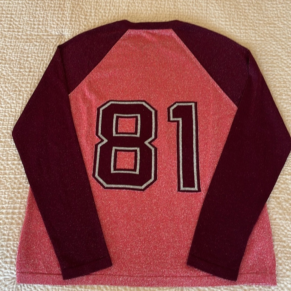 1981 Michael Kors Collection Baseball Style  Pullover EUC